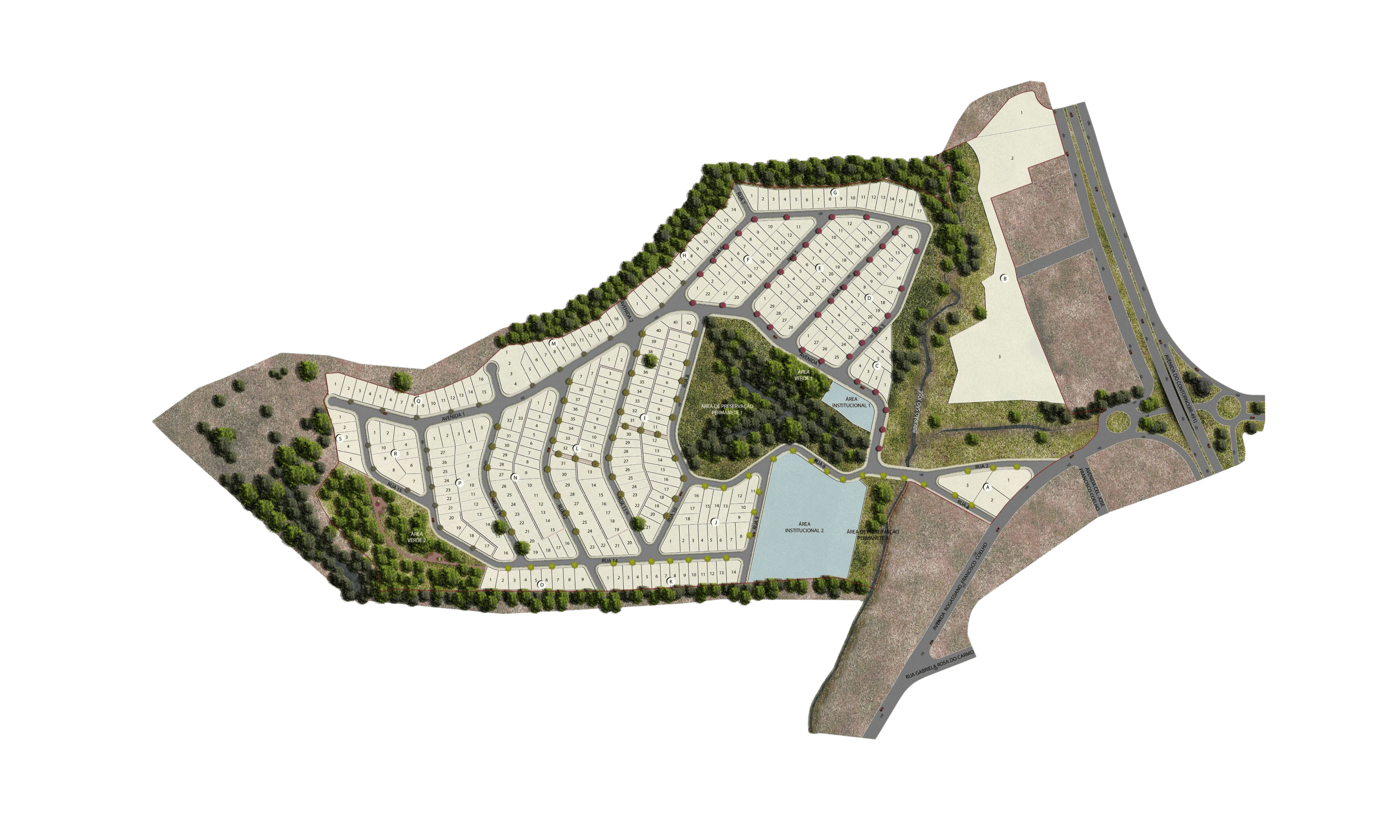 Imagem do mapa do empreendimento Alta Villa Varginha