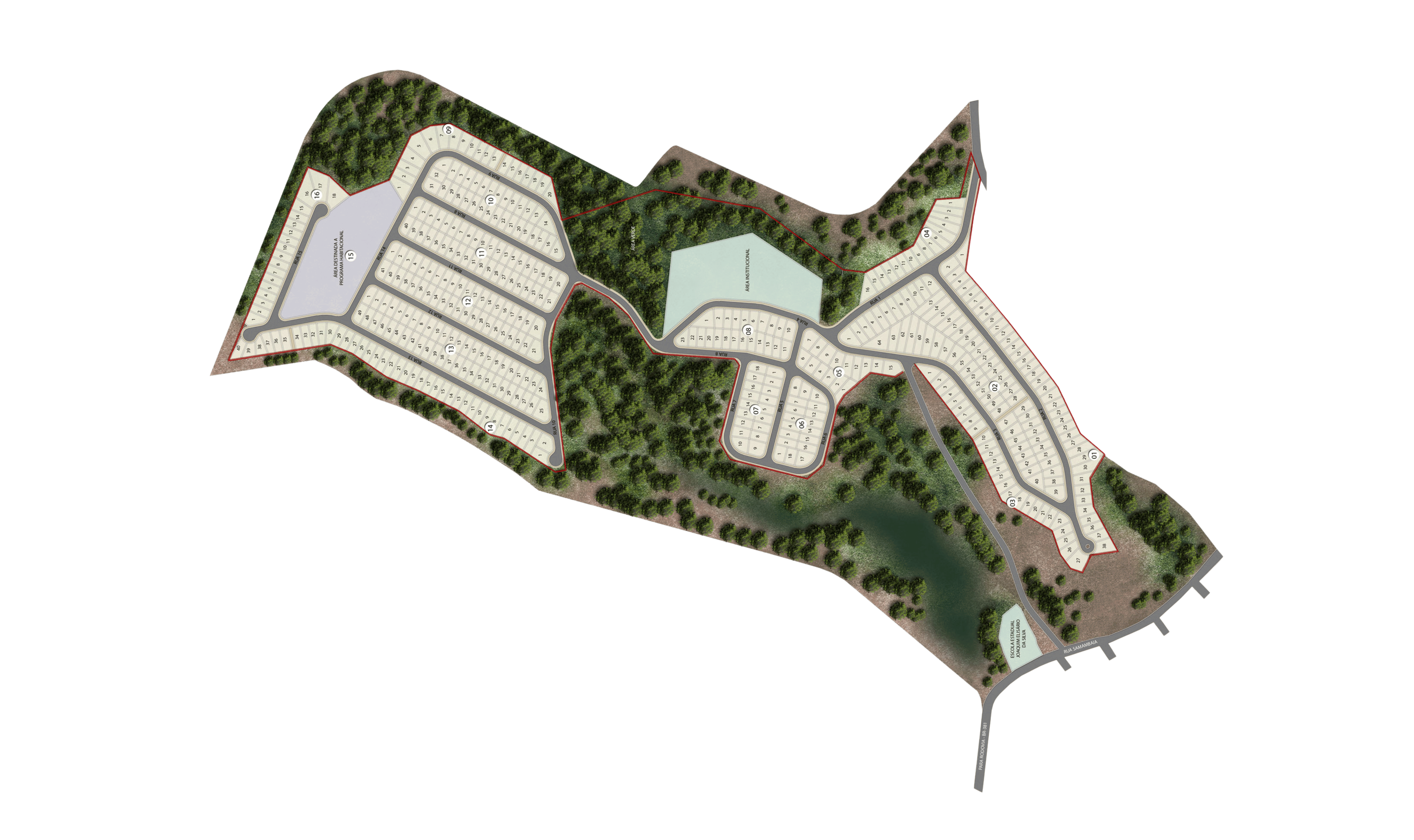 Imagem do mapa do empreendimento Cidade Verde Ipatinga