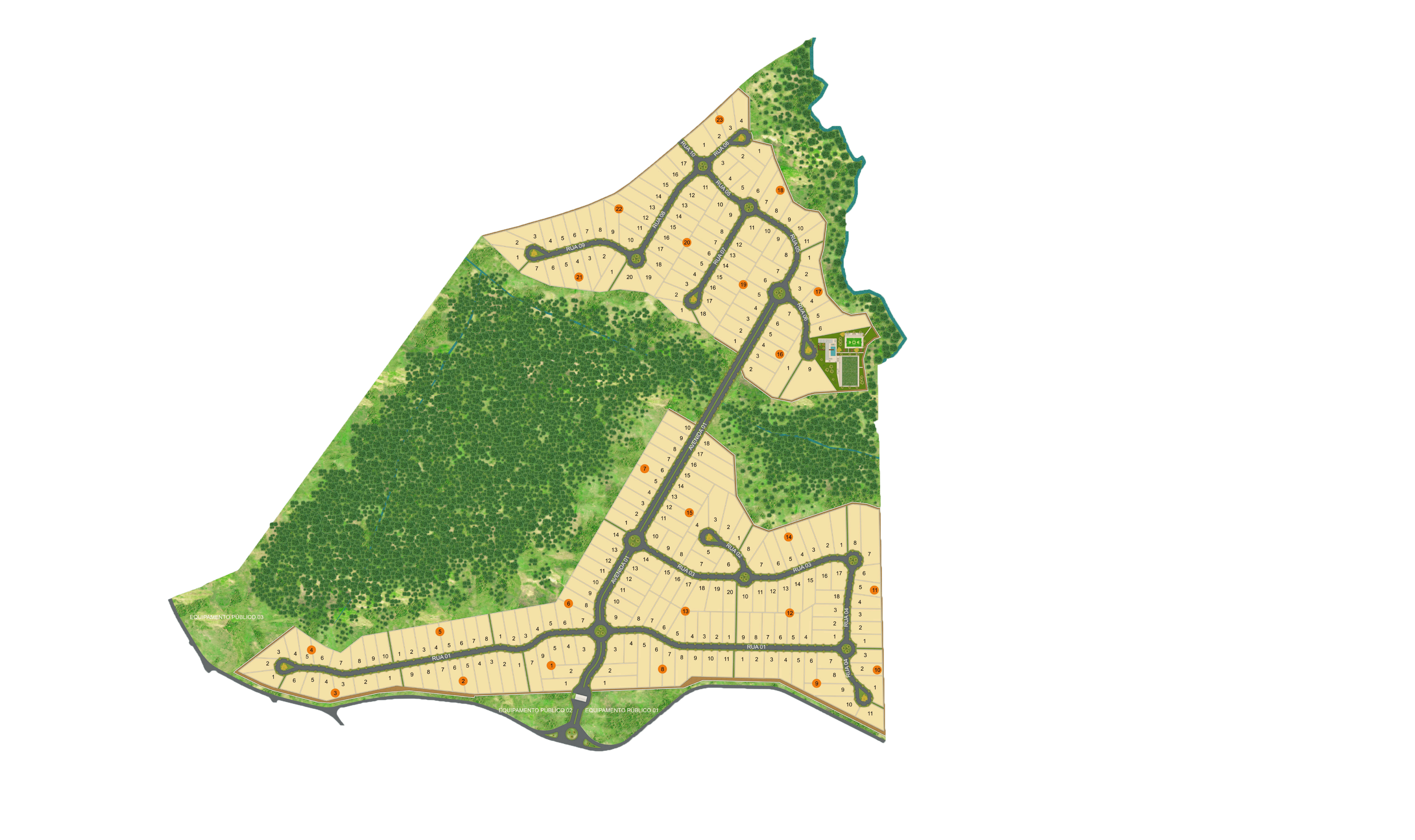 Imagem do mapa do empreendimento Gran Ville Igarapé