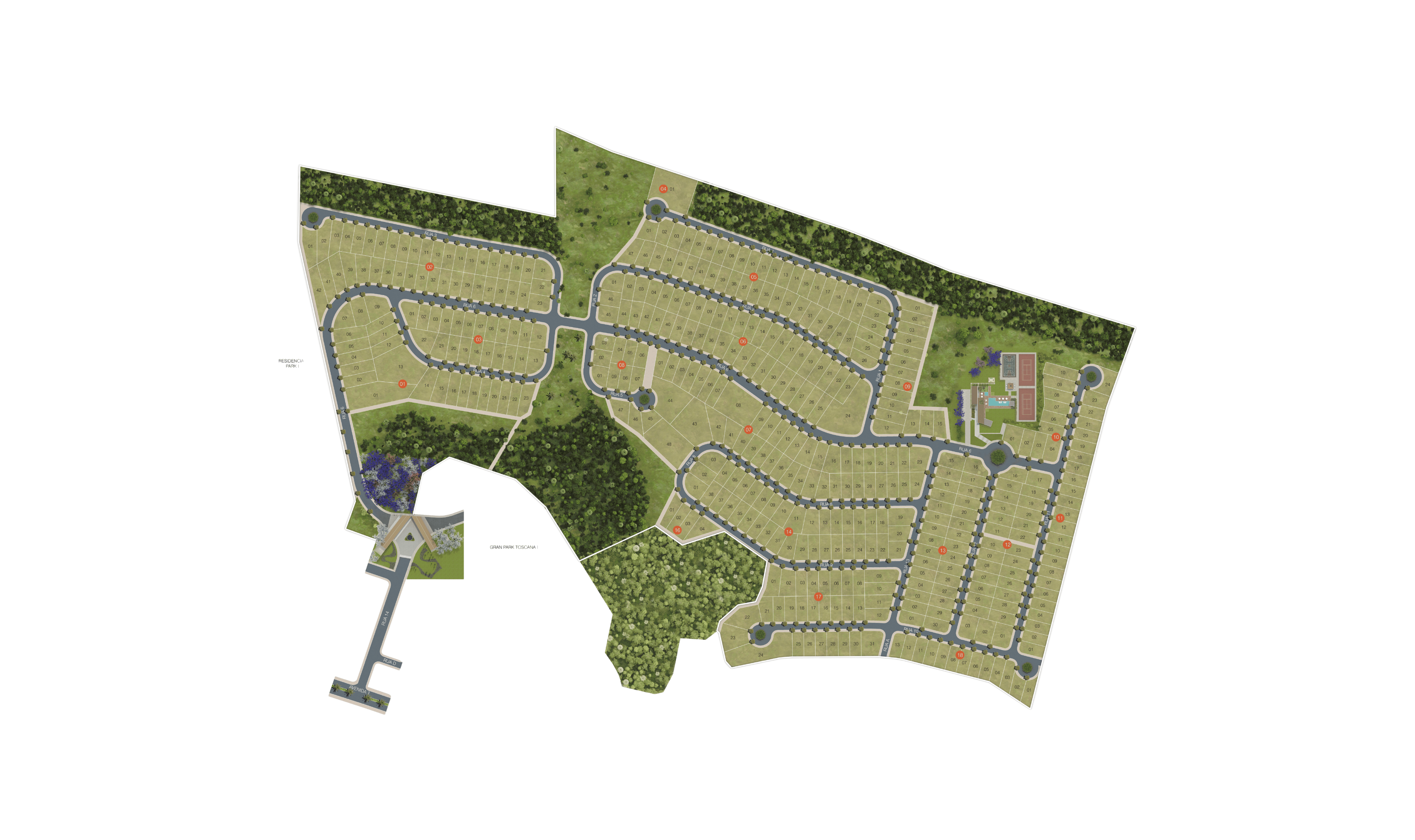 Imagem do mapa do empreendimento Gran Park Douro